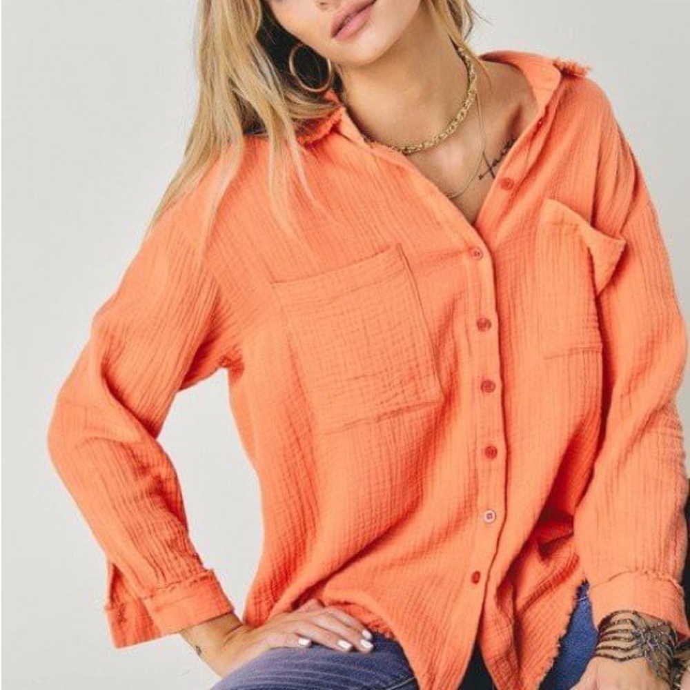 Gauze top purchased from boutique
